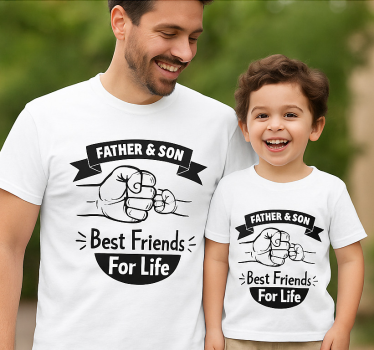 T-shirt père et fils coup de poing paternel - TenStickers