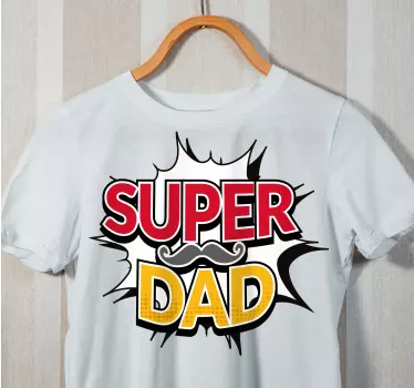 T-shirt père et fils super papa graphique - TenStickers