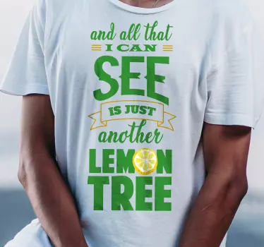 T-shirt citation sur le citronnier - TenStickers