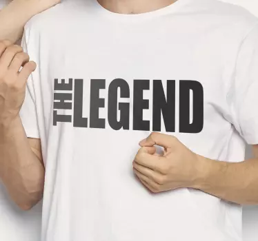 Tee shirt pere et fils Légende de la phrase et héritage - TenStickers