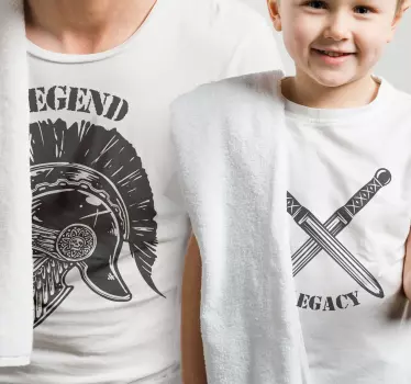 Tee shirt pere et fils Légende et héritage - TenStickers