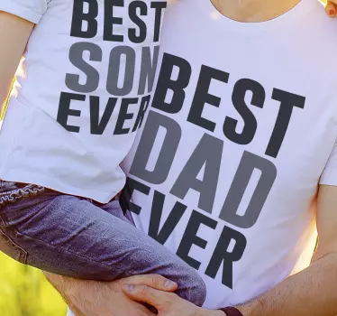 Tee shirt pere et fils Meilleure t-shirt papa et fils - TenStickers