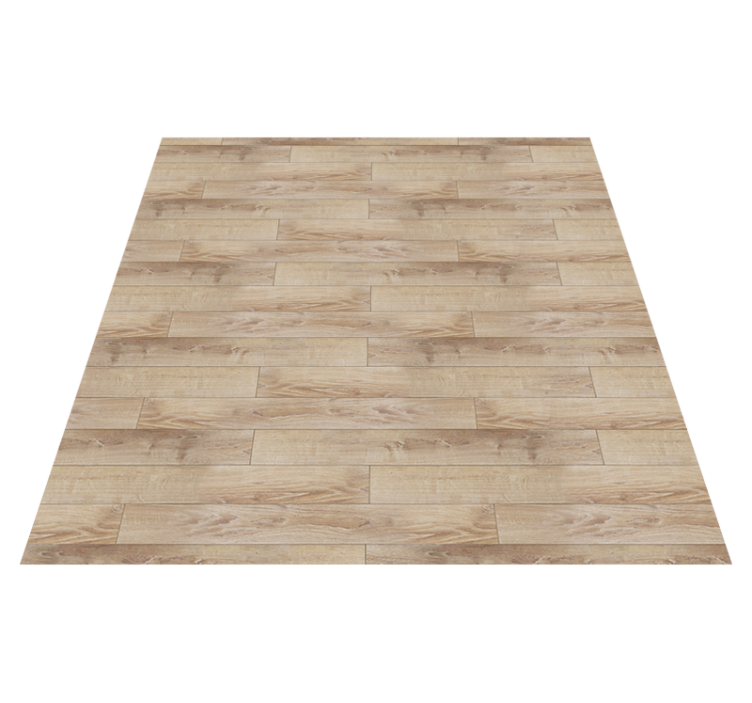 Tapis vinyle imitation parquet parquet couleur beige - TenStickers