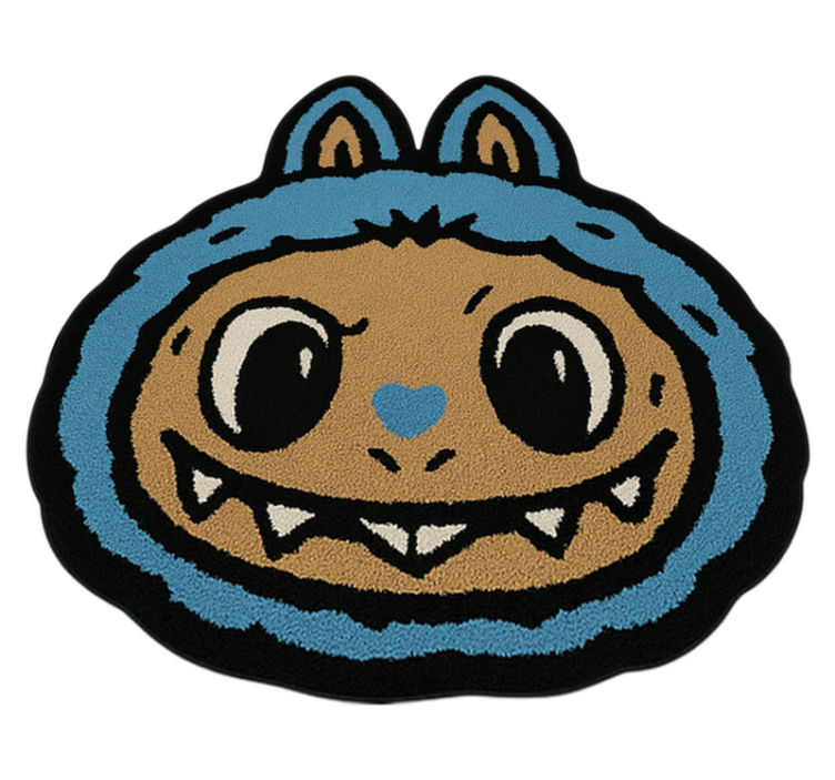 Tapis vinyle autres tapis motif labubu bleu - TenStickers