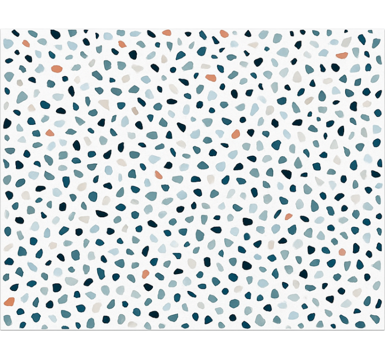 Tapis vinyle cuisine petites pierres colorées - TenStickers