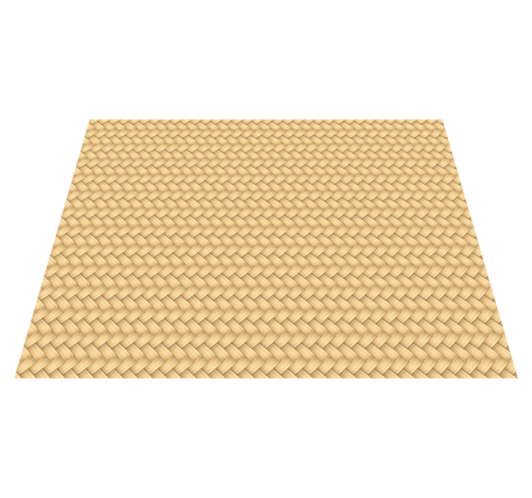 Tapis vinyle salle à manger osier - TenStickers