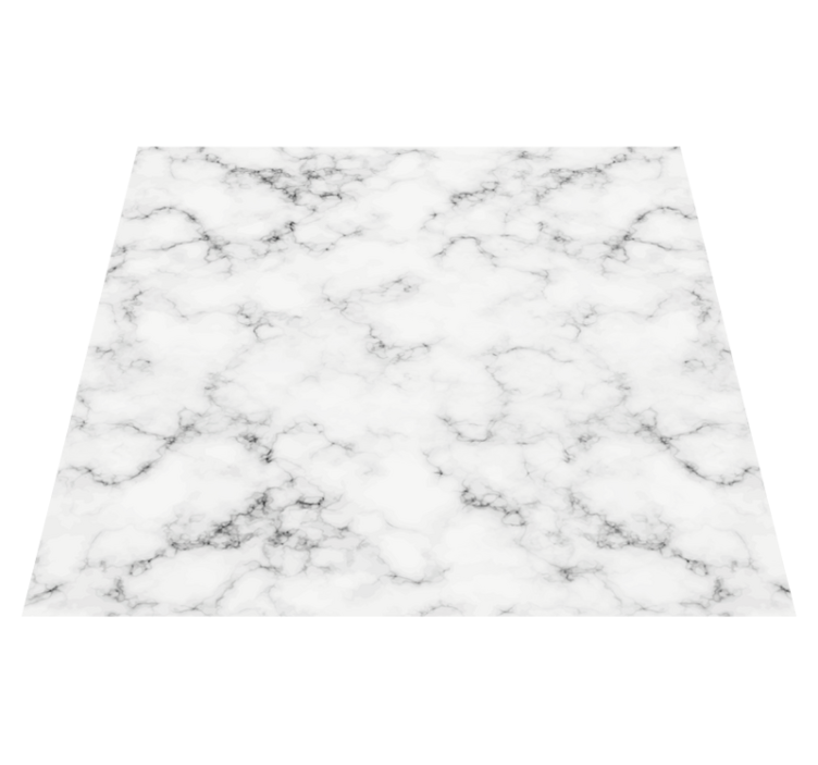 Tapis vinyle salle a manger marbre gris pour table - TenStickers
