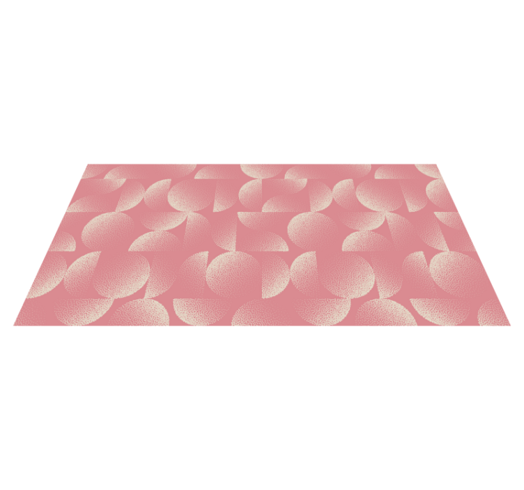 Tapis vinyle salle à manger demi-cercles pastel - TenStickers