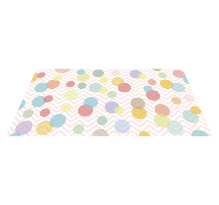 Tapis en vinyle pour bébés tons pastel à pois - TenStickers