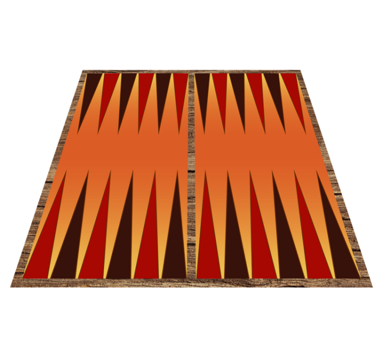 Tapis vinyle de jeu de plateau de backgammon incroyable - TenStickers