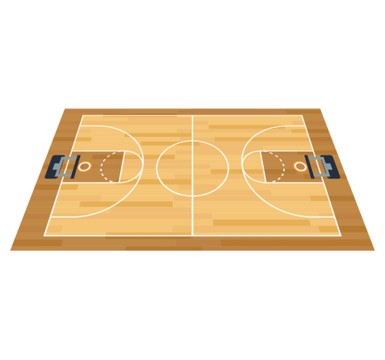 Tapis en vinyle pour les adolescents de basket-ball - TenStickers