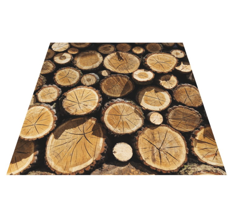 Tapis de vinyle troncs en bois incroyable - TenStickers