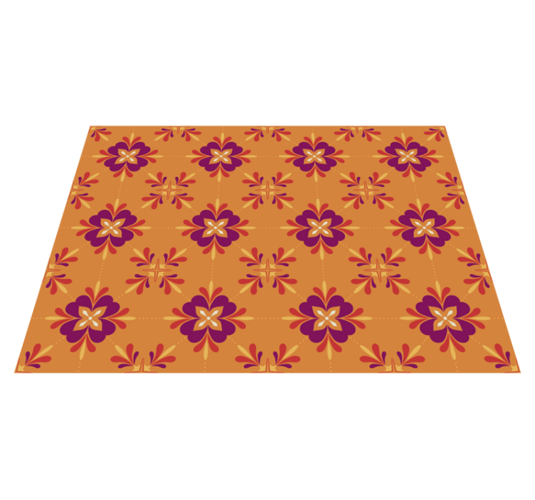 Tapis de cuisine vinyle carreaux colorés magnifiques - TenStickers