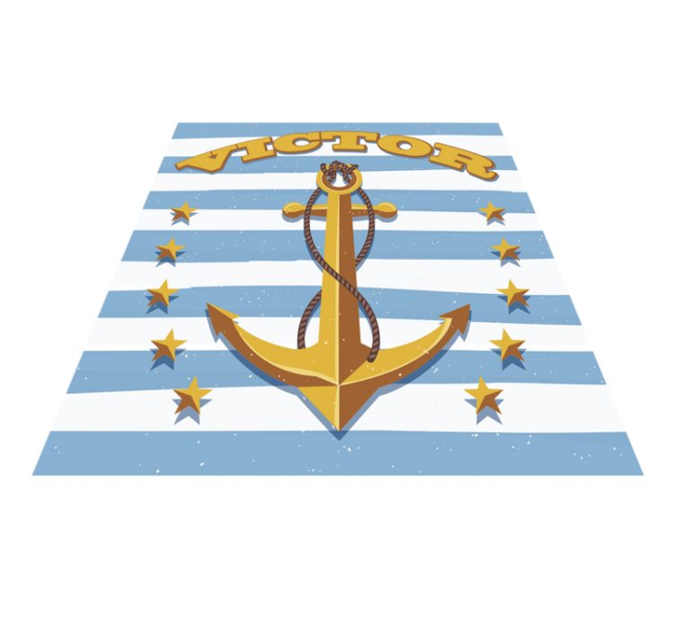 Tapis vinyle personnalisé nautique personnalisable - TenStickers