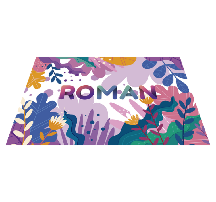 Tapis vinyle personnalisé botanique personnalisée - TenStickers