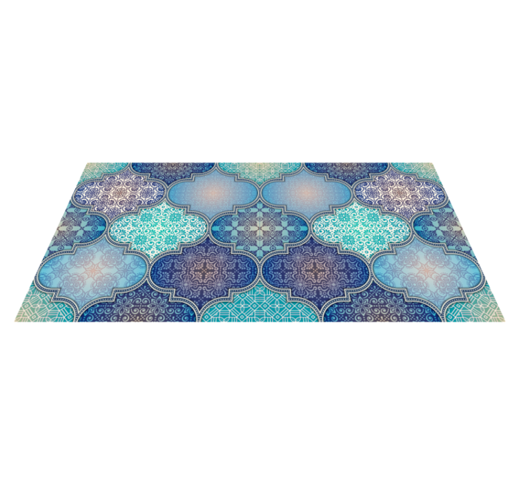 Carrés ornementaux tapis ethniques en vinyle - TenStickers