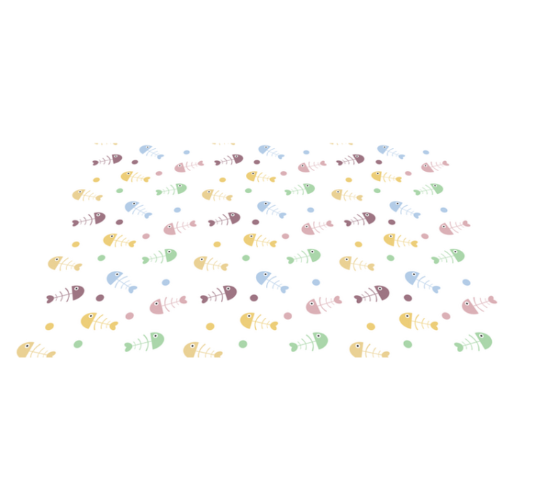 Tapis vinyle Poissons colorés - TenStickers