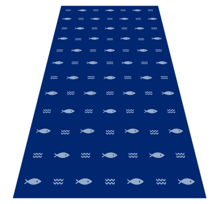 Tapis vinyle Poissons minimalistes - TenStickers