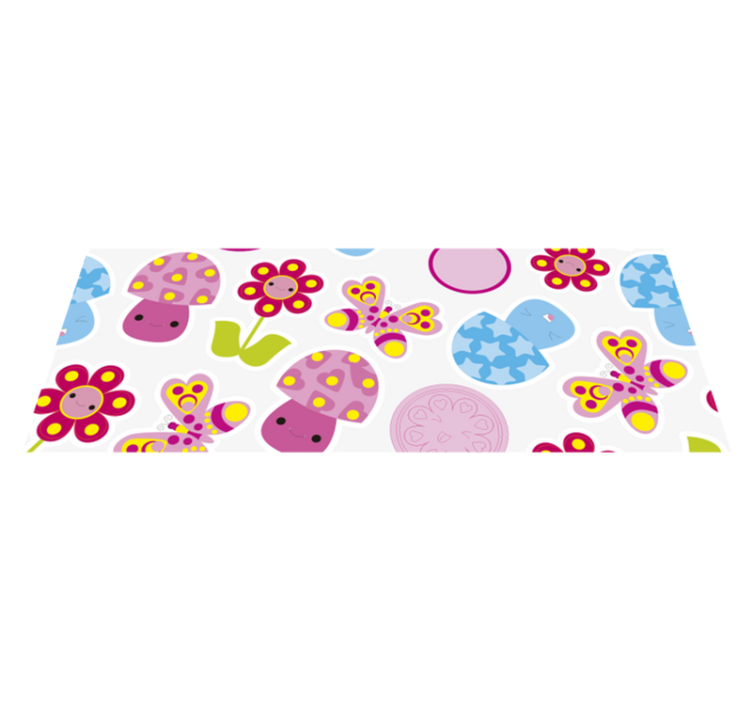Tapis vinyle pour enfants formes colorées de pépinière - TenStickers