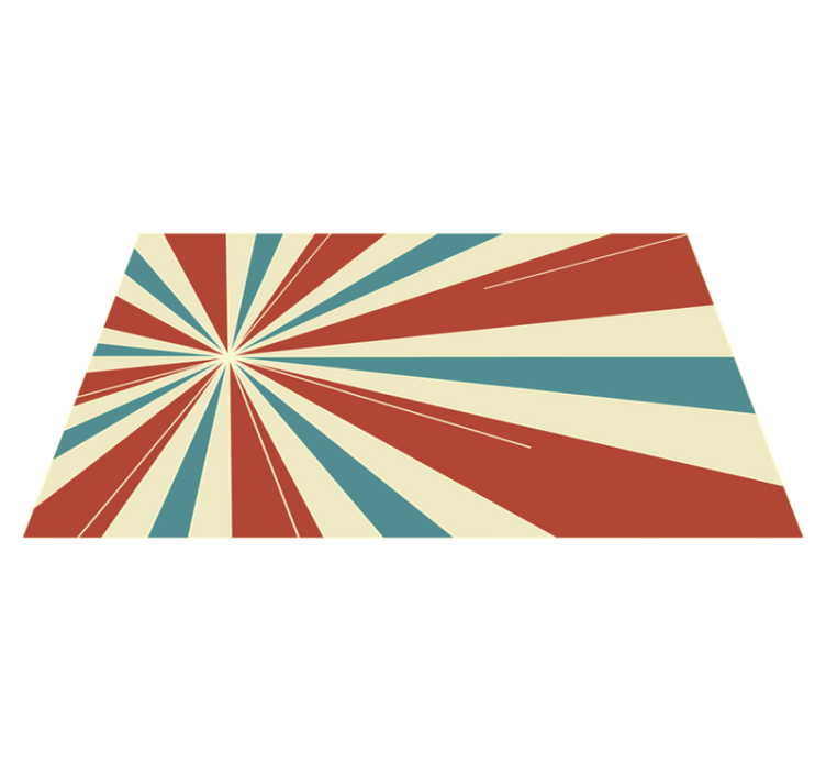 Tapis vinyle retro Lignes rétro - TenStickers