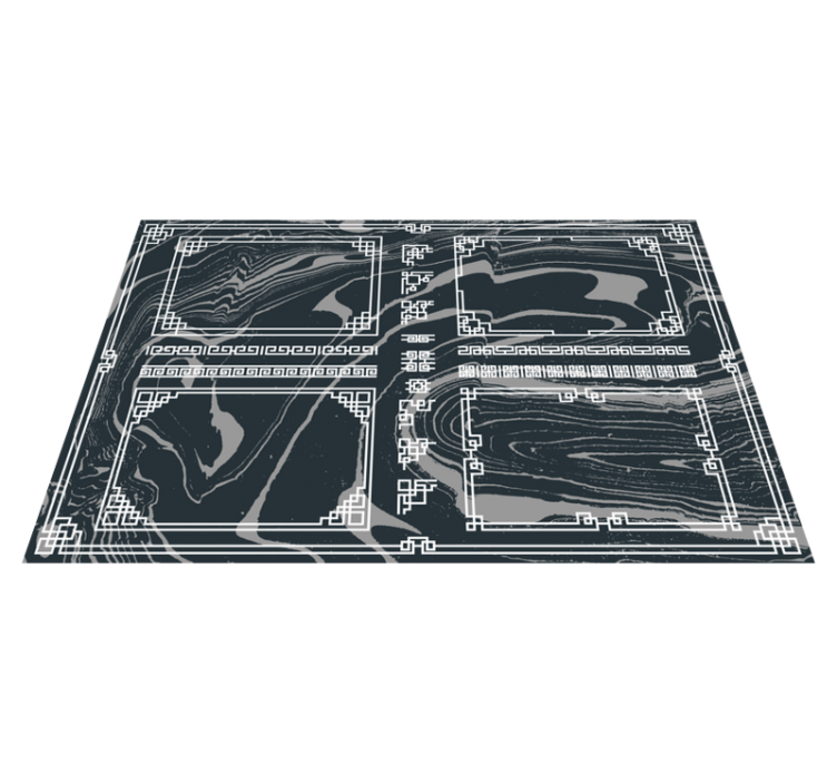 Tapis vinyle marbre textile marbré - TenStickers