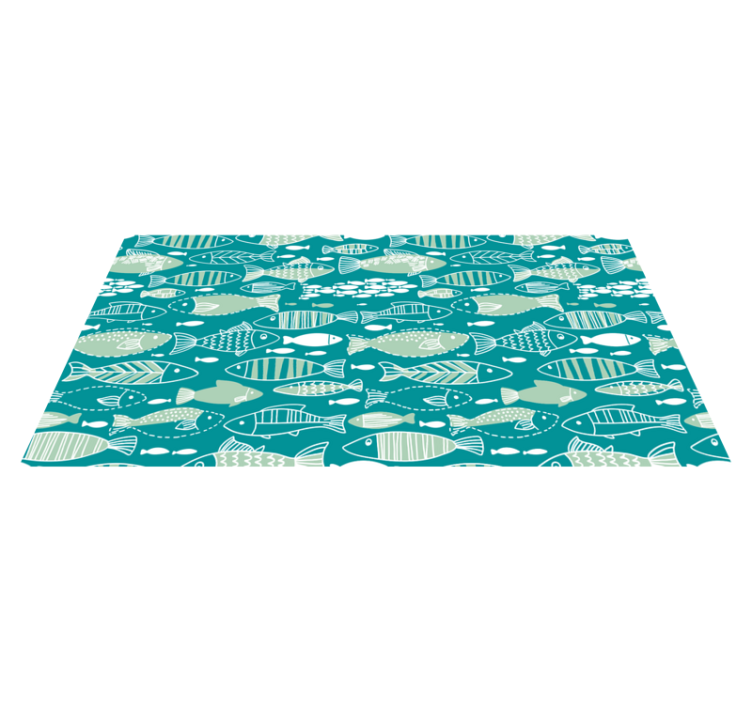 tapis vinyle animal Aquarium abstrait - TenStickers