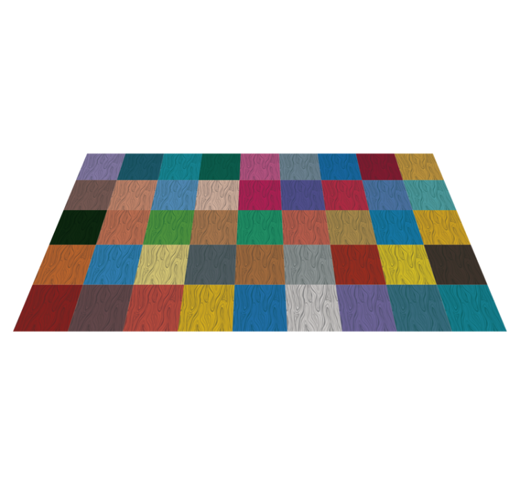 tapis vinyle chambre Tapis en vinylee blocs colorés - TenStickers
