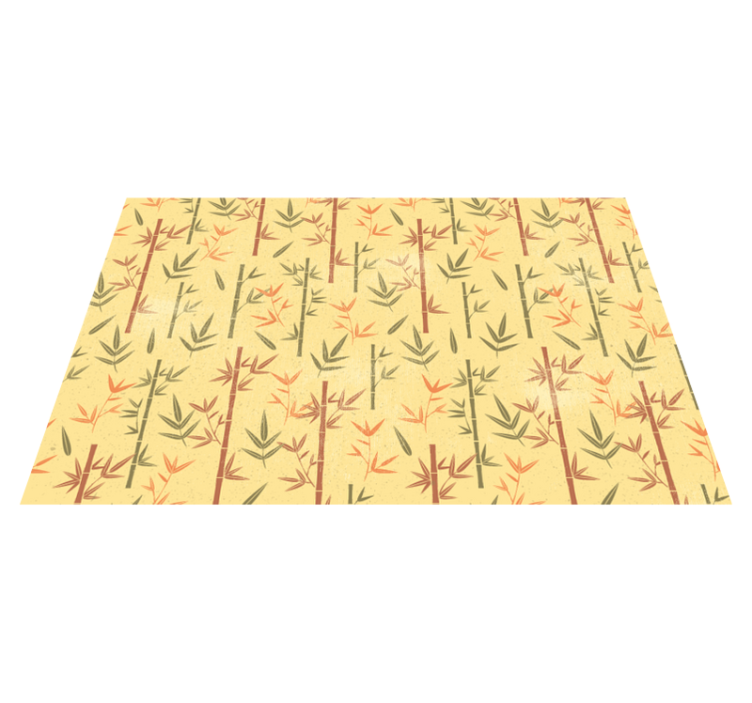 tapis vinyle en bois de bambou frais - TenStickers