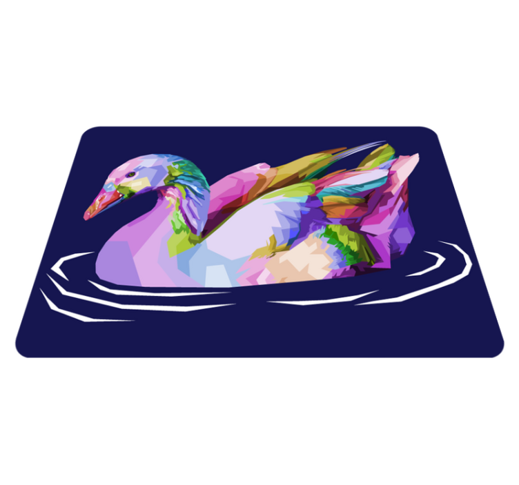 tapis vinyle animal Oiseau pop art - TenStickers