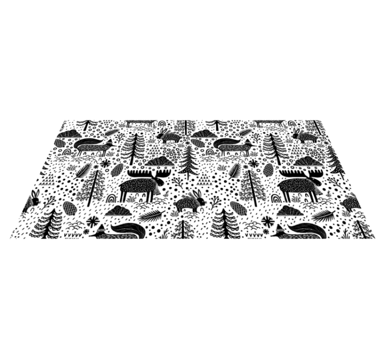 Tapis vinyle autres tapis faune scandinave - TenStickers