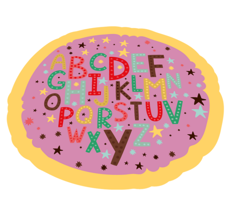 Tapis vinyle alphabet alphabétique pédagogique - TenStickers