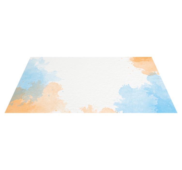 Tapis vinyle nature paysage nuageux abstrait - TenStickers