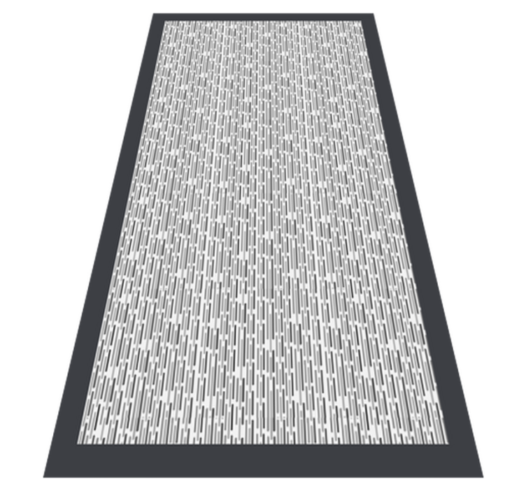 Tapis vinyle minimaliste Cordes gris foncé - TenStickers