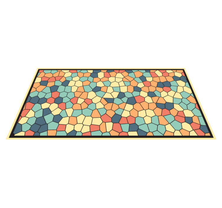 tapis vinyle carreaux Mosaïque colorée - TenStickers