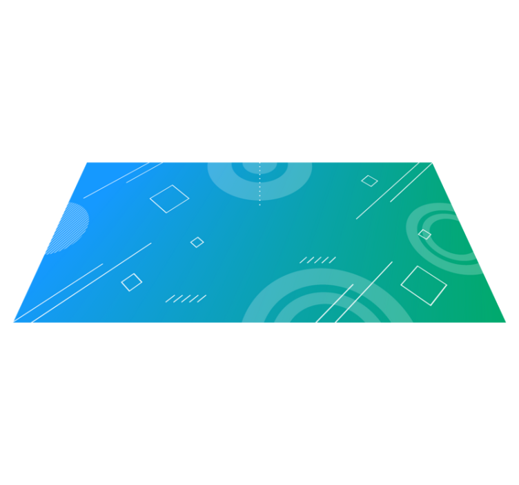 Tapis vinyle géométrique transition géométrique abstraite - TenStickers