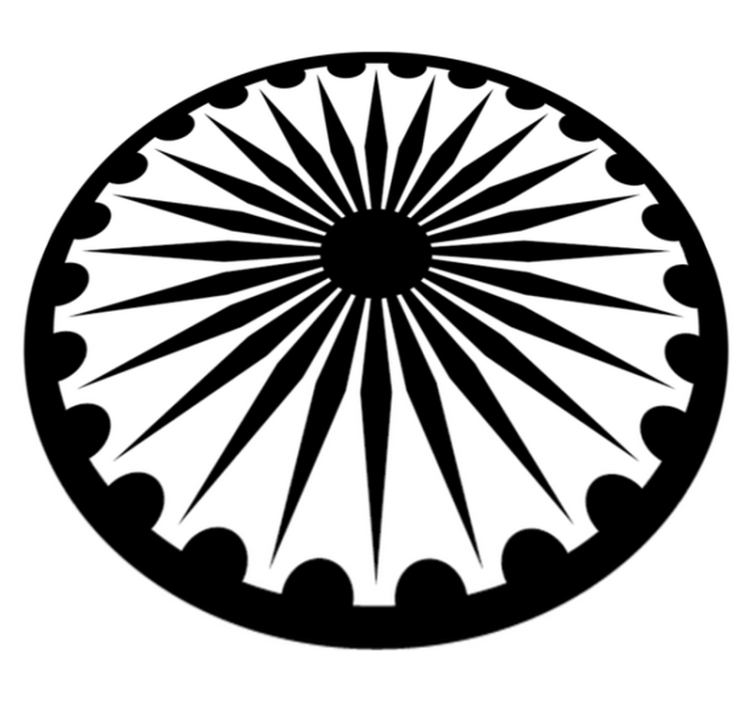 Tapis vinyle design moderne mandala monochrome - TenStickers