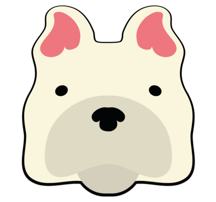 tapis vinyle animal Chien à la maison - TenStickers