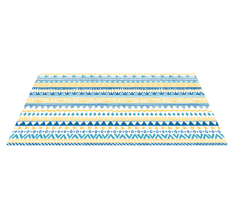Tapis vinyle rayures motifs de bandes tribales - TenStickers