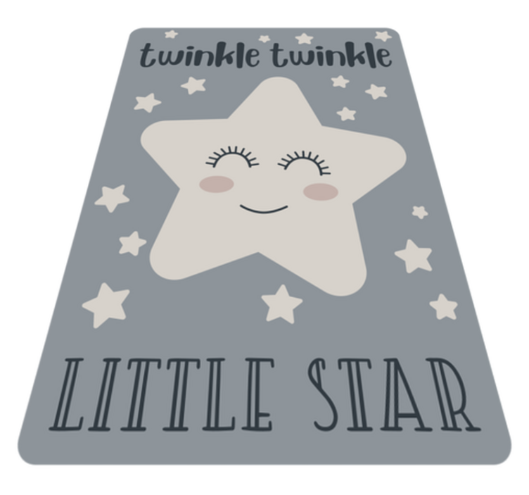 Tapis vinyle pour enfants thème des étoiles scintillantes - TenStickers