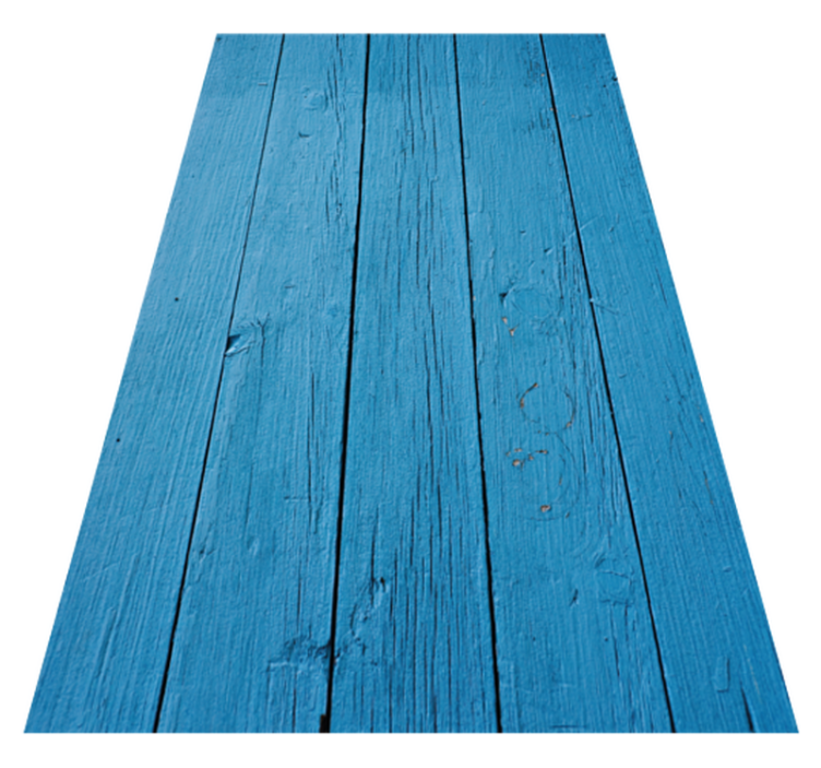 Tapis vinyle en bois vinylee en bois bleu foncé - TenStickers