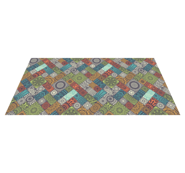 tapis vinyle cuisine Carreaux de vinylee mandala ethnique - TenStickers
