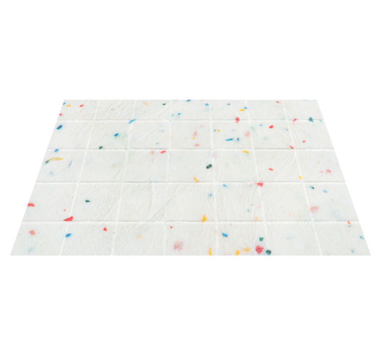 Tapis vinyle moderne Tuiles colorées - TenStickers