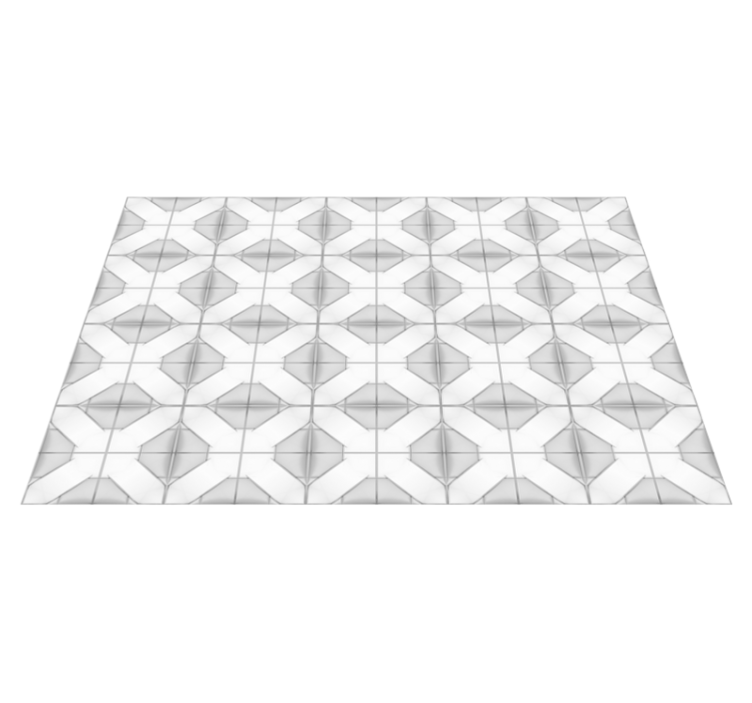 Tapis vinyle moderne Carrelage gris - TenStickers