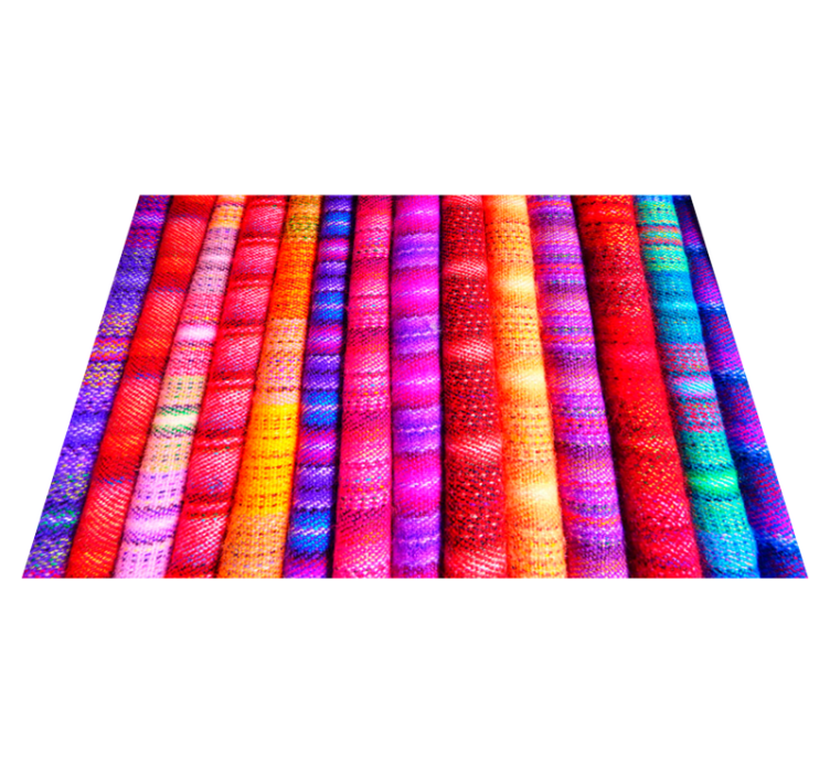 tapis vinyle motif Rouleau de tissu coloré - TenStickers