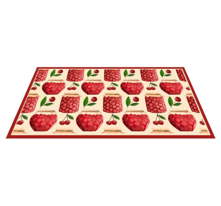 tapis vinyle cuisine Modèle sans couture avec confitures - TenStickers