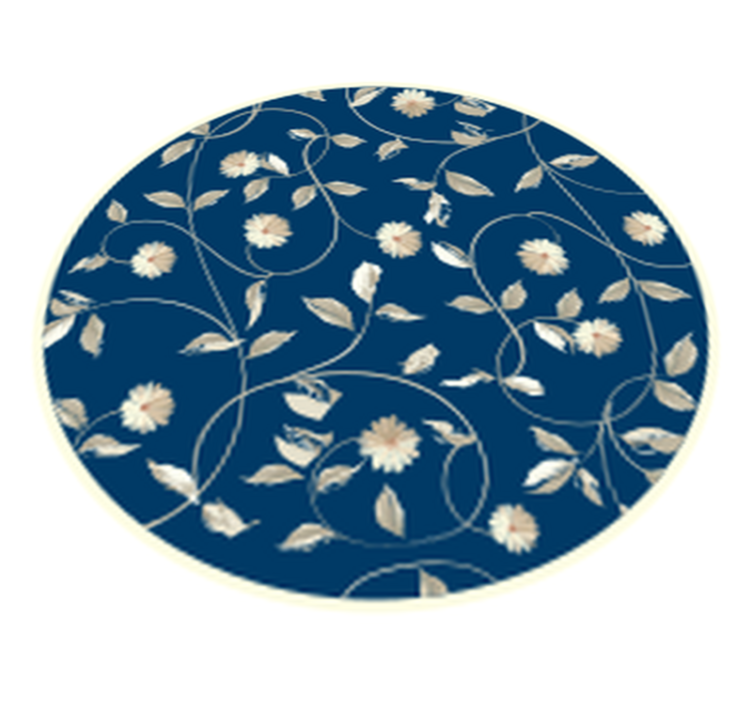 tapis vinyle cuisine Fleur rétro en fleurs - TenStickers