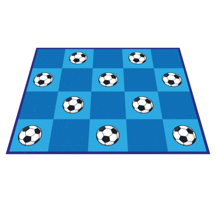 tapis de jeu Carrés de football - TenStickers