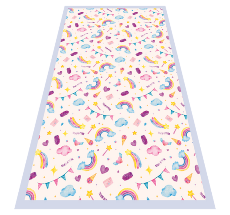 Tapis vinyle pour enfants images fantaisistes de l'enfance - TenStickers