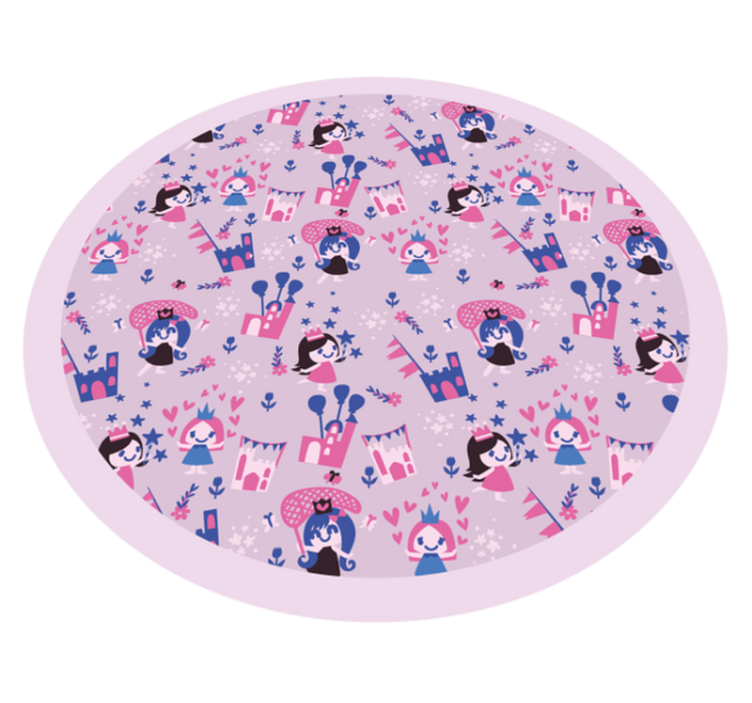 Tapis vinyle pour enfants cercle de conte de fées - TenStickers