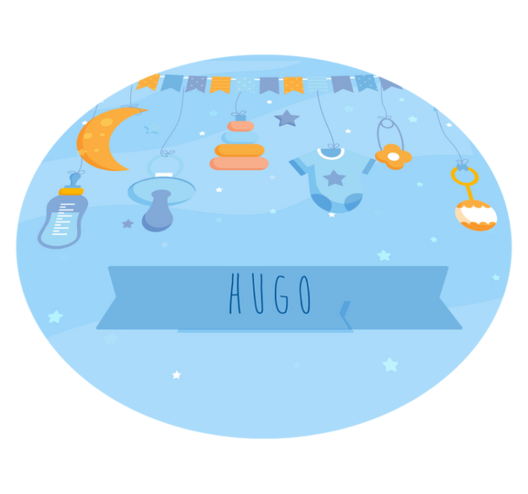 Tapis vinyle chambre bébé décor personnalisé pour nursery - TenStickers